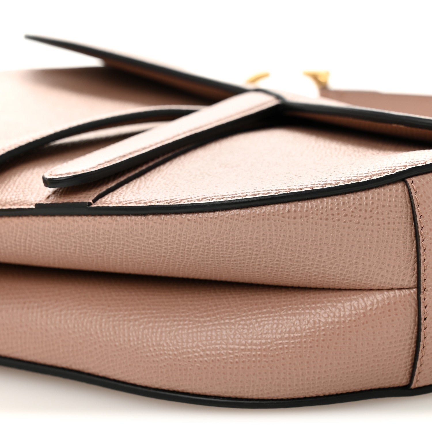 Christian Dior Calfskin Saddle Bag Pink