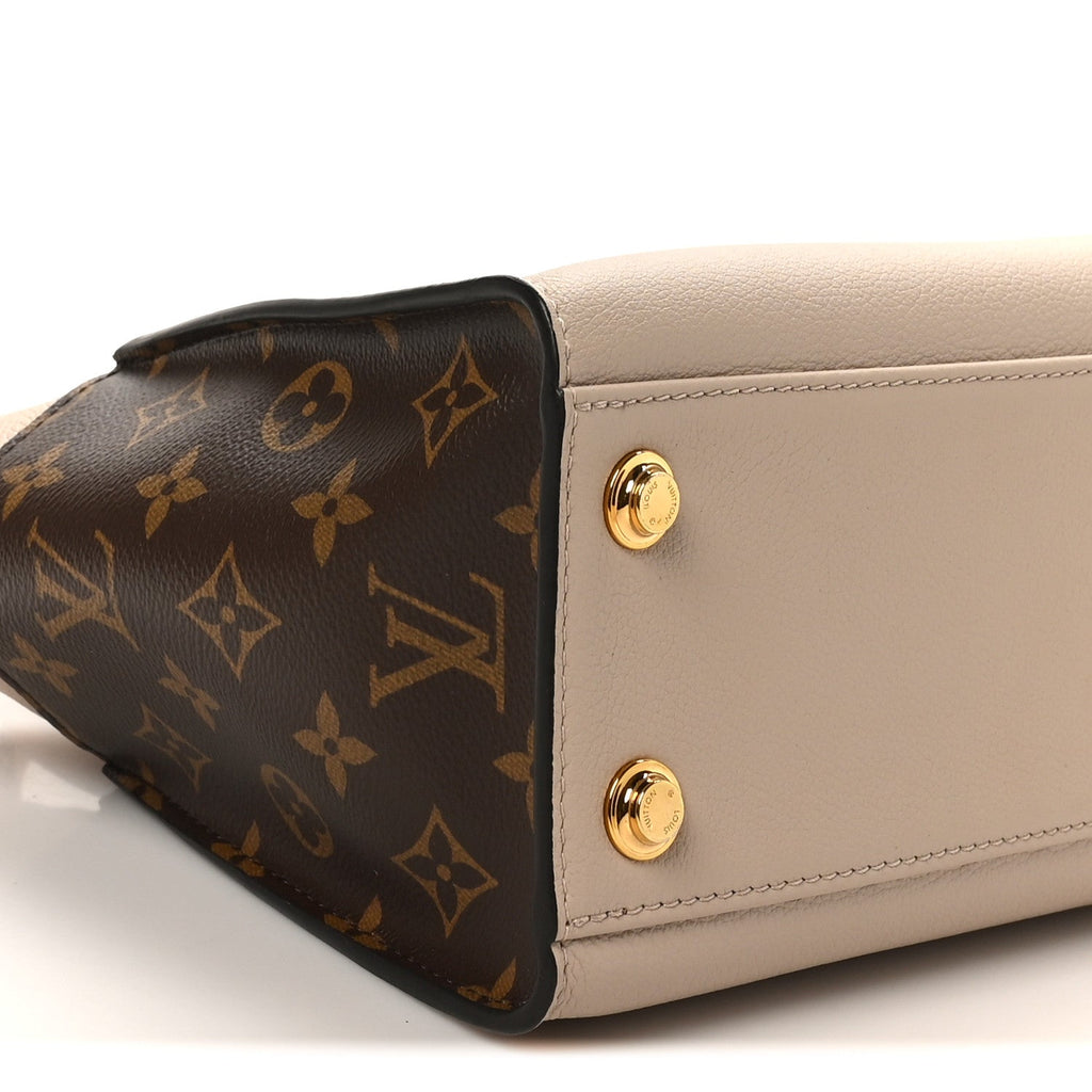 Louis Vuitton Calfskin Monogram On My Side PM Greige