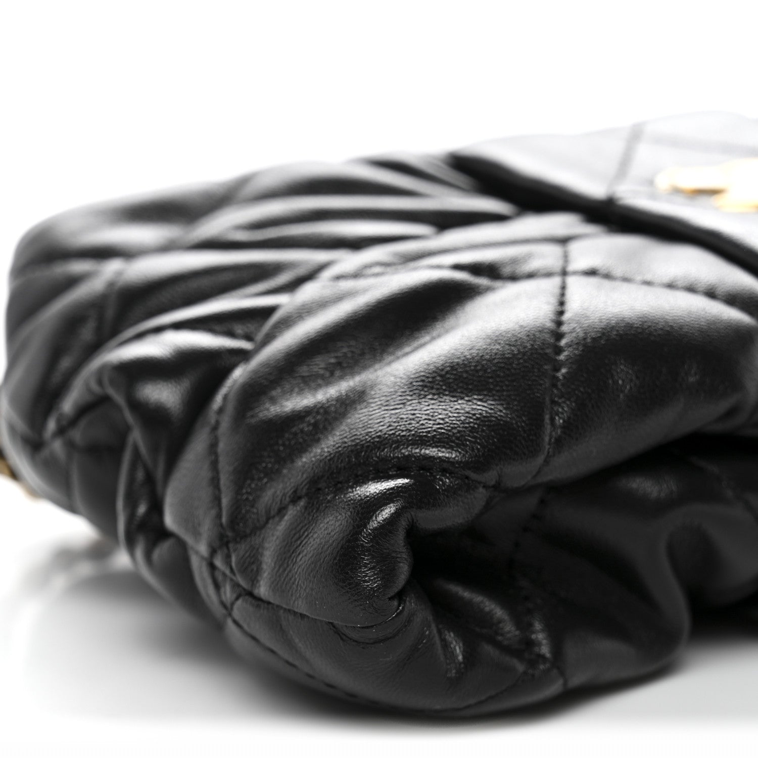 Chanel Lambskin Quilted Mini Bow Bag Black