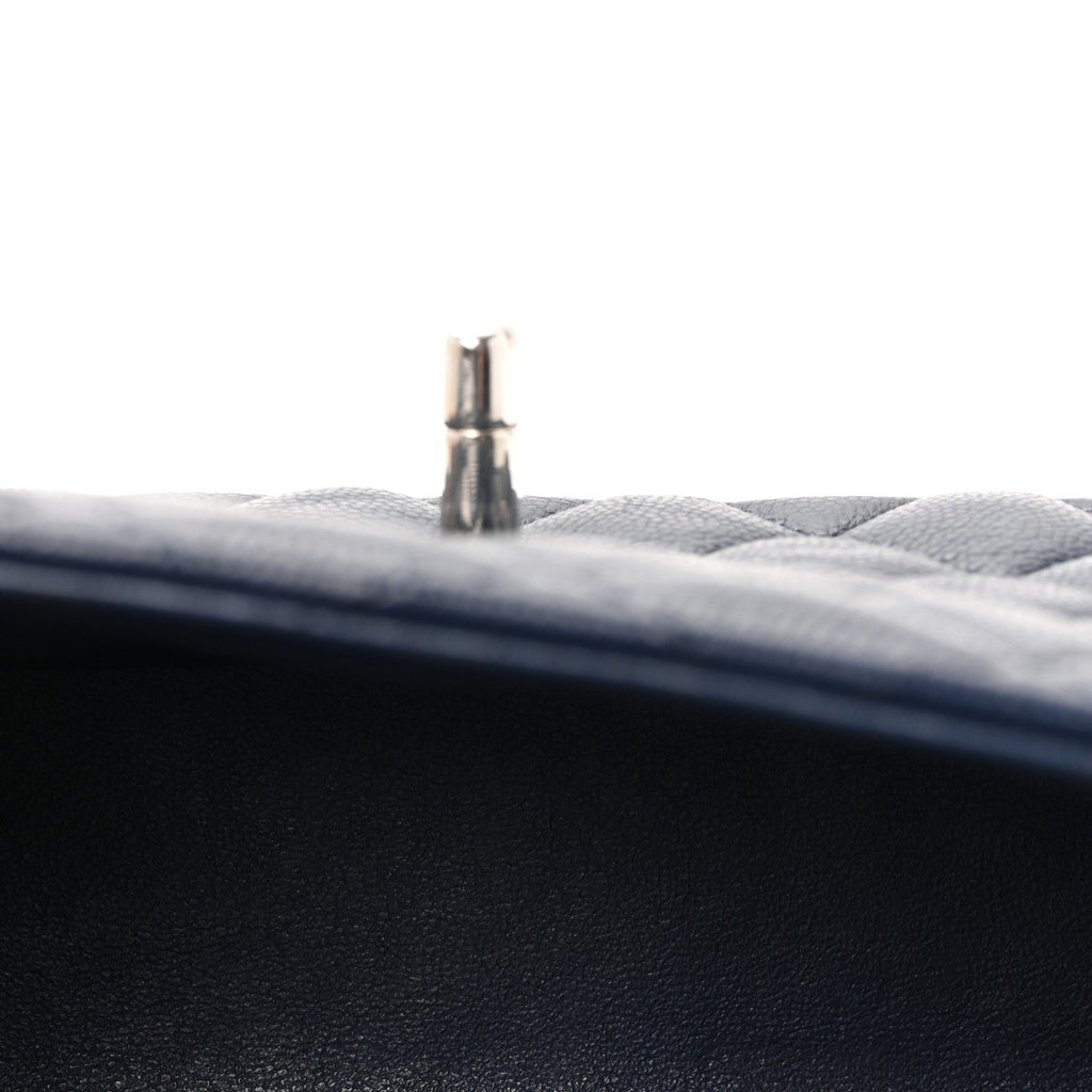 Chanel Caviar Quilted Mini Square Flap Navy