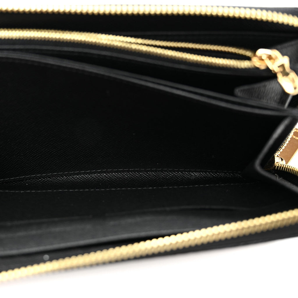 Louis Vuitton Damier Paillettes Zippy Wallet Black