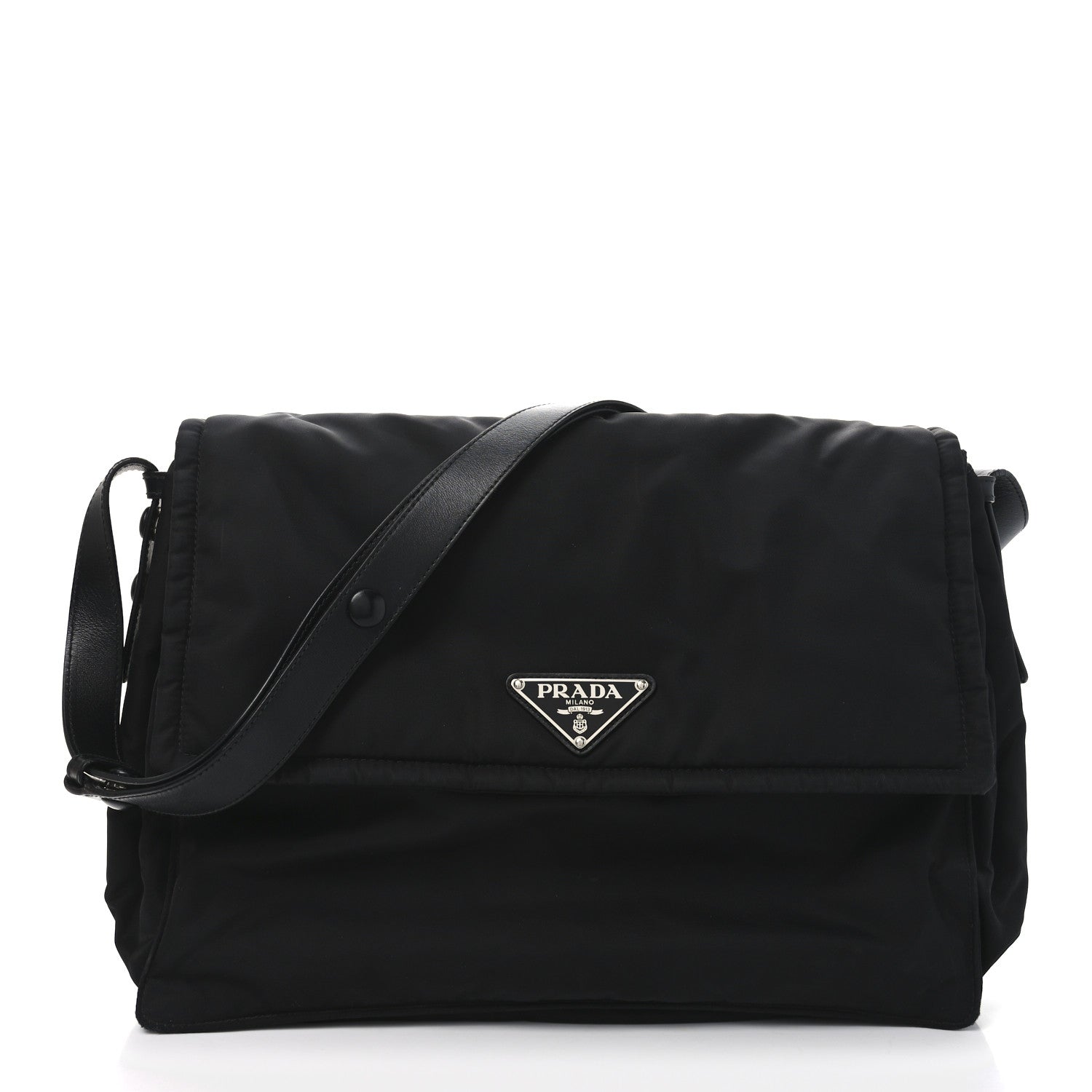 Prada Re-Nylon Padded Large Traveller Black