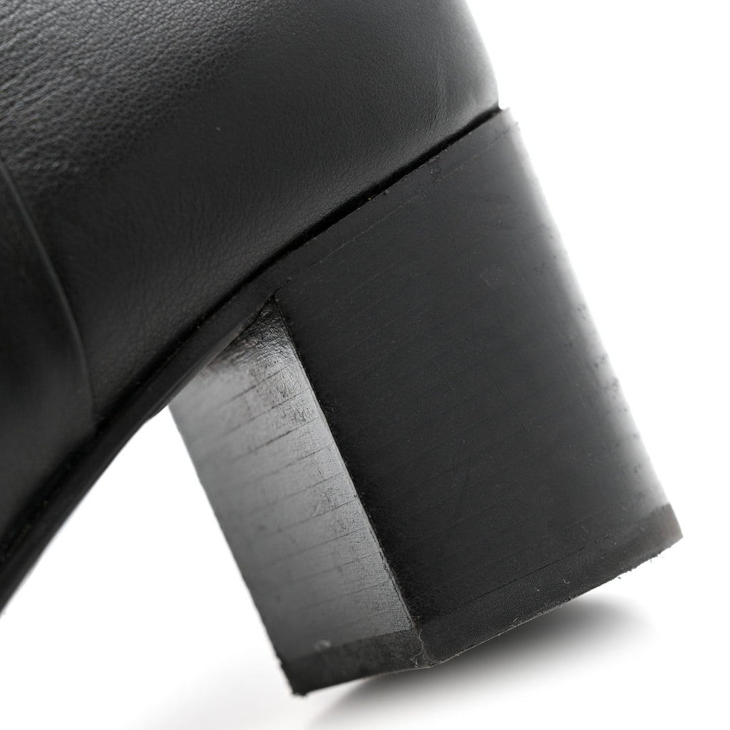 Calfskin CC Ankle Boots 40 Black