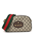 Gucci GG Supreme Monogram Web Neo Vintage Shoulder Bag Beige New Acero Crop
