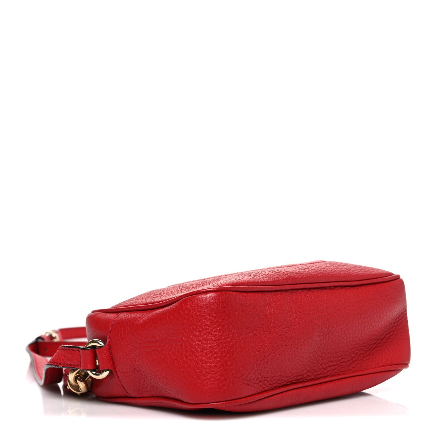Gucci Pebbled Calfskin Small Soho Disco Bag Vibrant Red