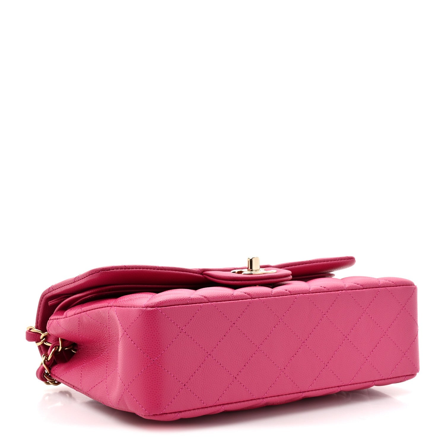 Chanel Caviar Quilted Small Double Flap Fuchsia
