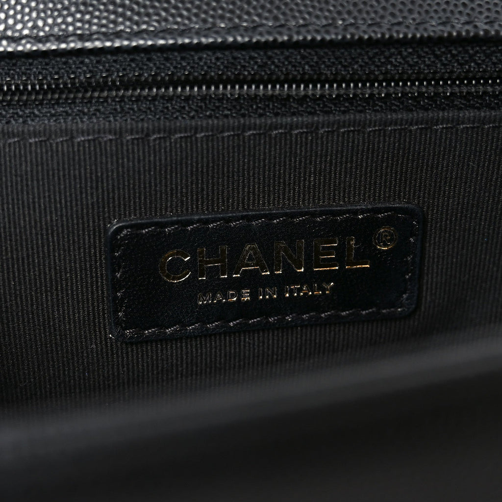Chanel Caviar Quilted New Medium Boy Flap Black