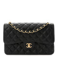 Chanel Caviar Quilted Jumbo Double Flap Black
