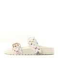 Louis Vuitton LV X TM Monogram Multicolor Bom Dia Comfort Mule Sandals 38.5 White