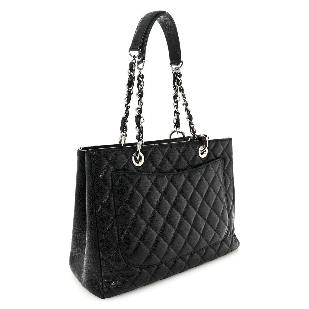 Chanel Caviar Quilted Grand Shopping Tote GST Black