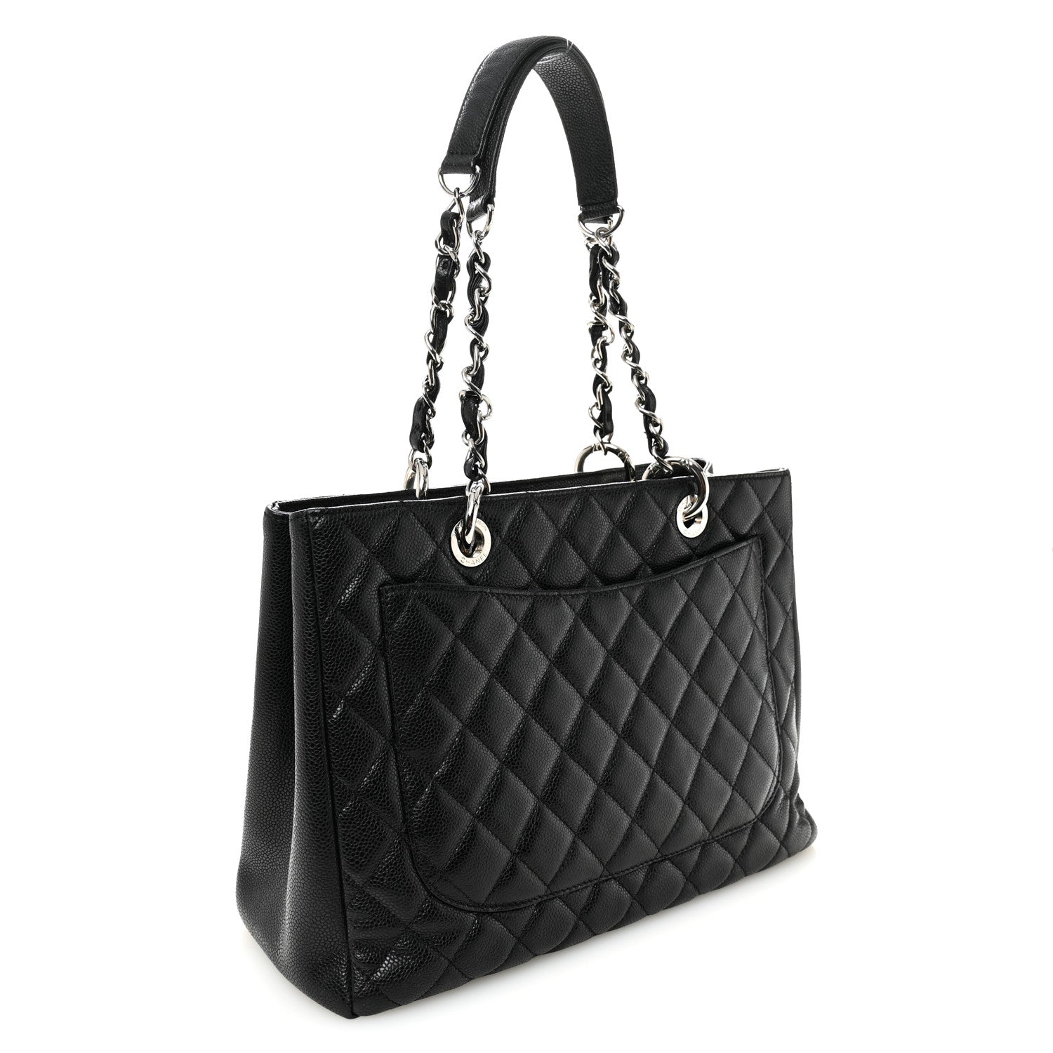 Chanel Caviar Quilted Grand Shopping Tote GST Black