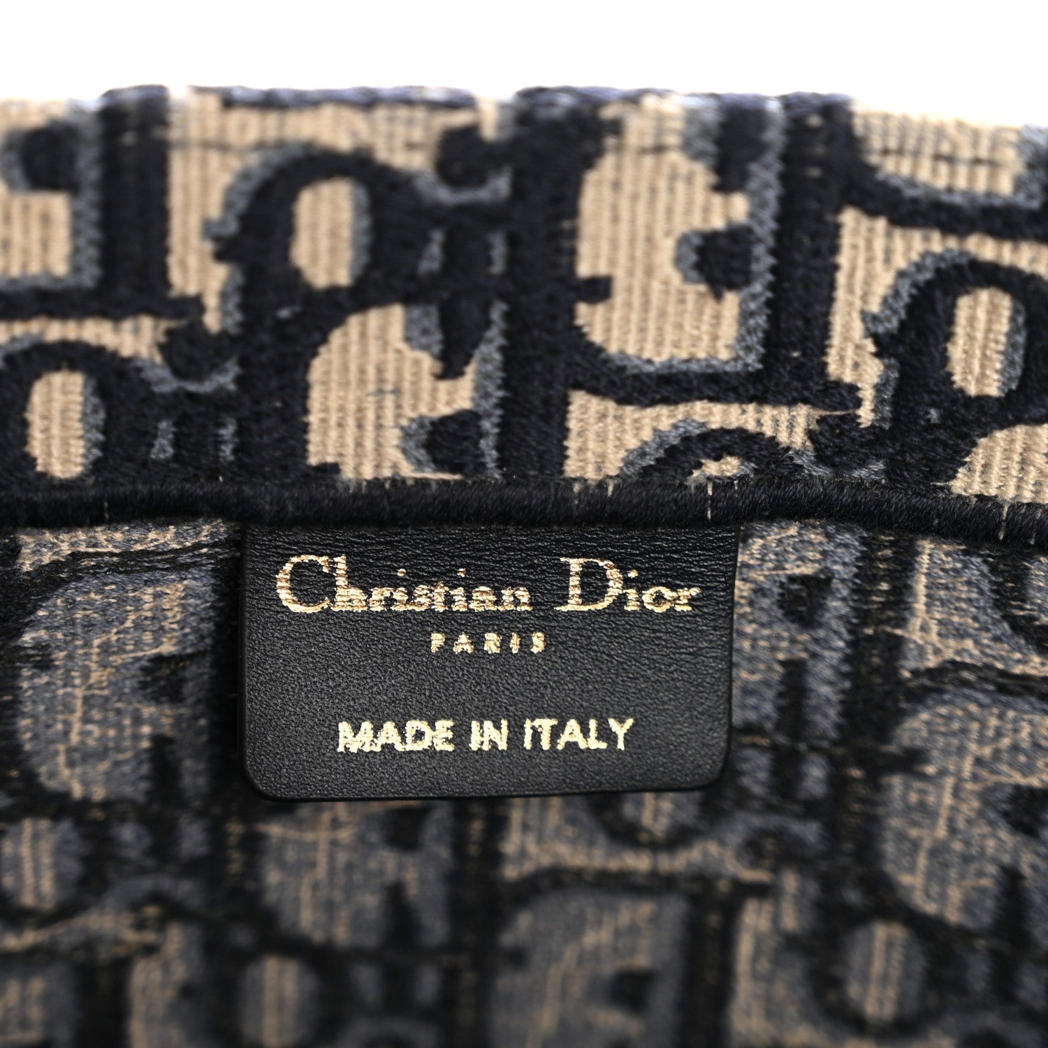 Christian Dior Oblique Large Book Tote Blue Multicolor