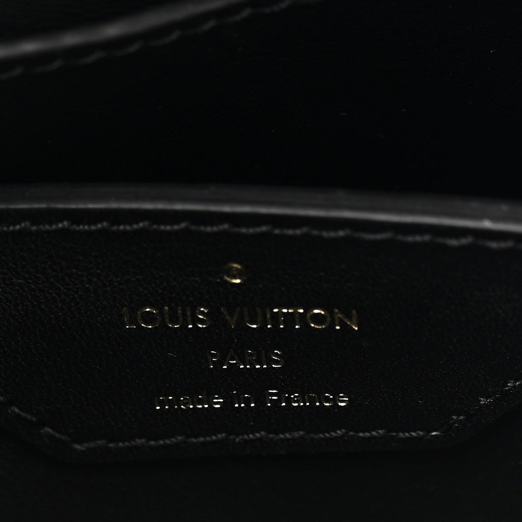 Louis Vuitton Crystal Cowhide Nano Capucines Silver Black