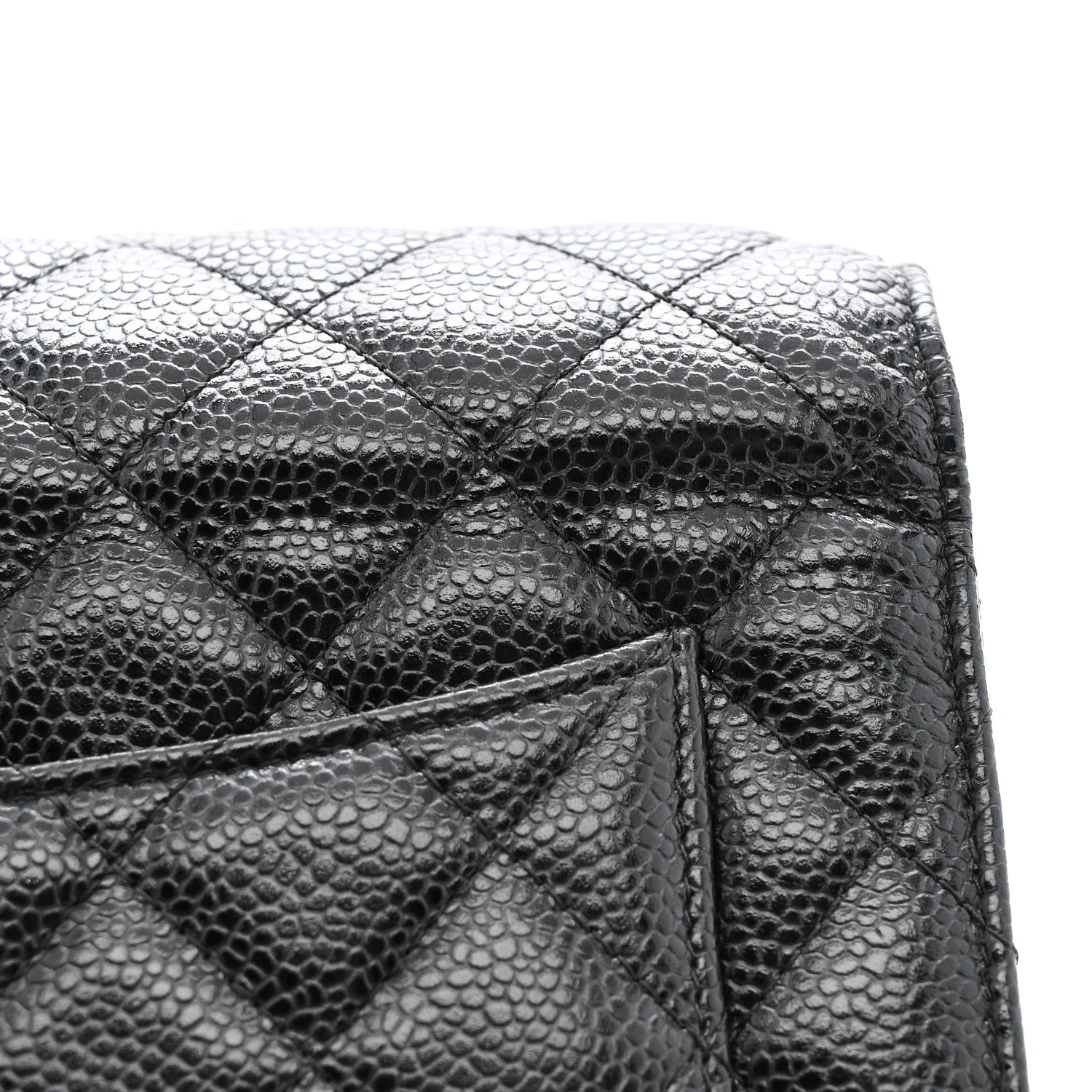 Chanel Caviar Quilted Wallet on Chain WOC Black