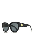 Gucci Acetate Square Frame Sunglasses GG0142SAN Black