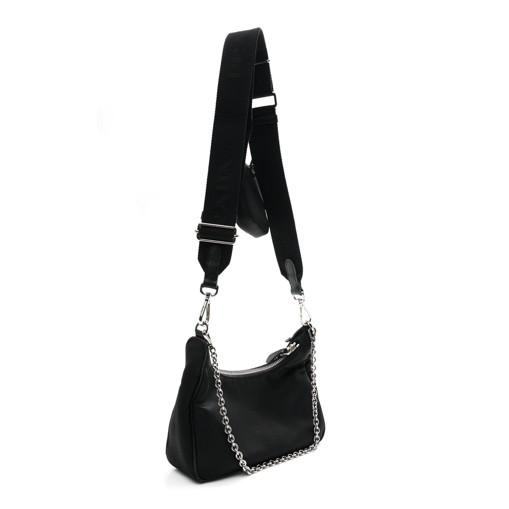 Prada Nylon Re-Edition 2005 Shoulder Bag Black