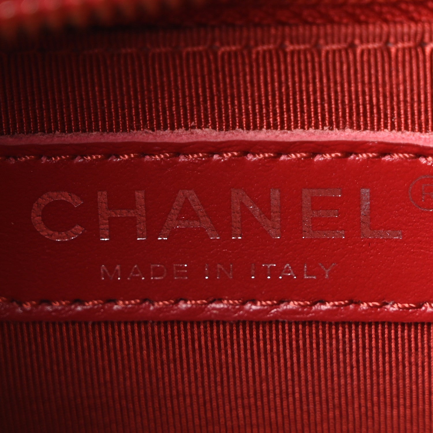 Chanel Aged Calfskin Quilted Small Gabrielle Logo Hobo Red