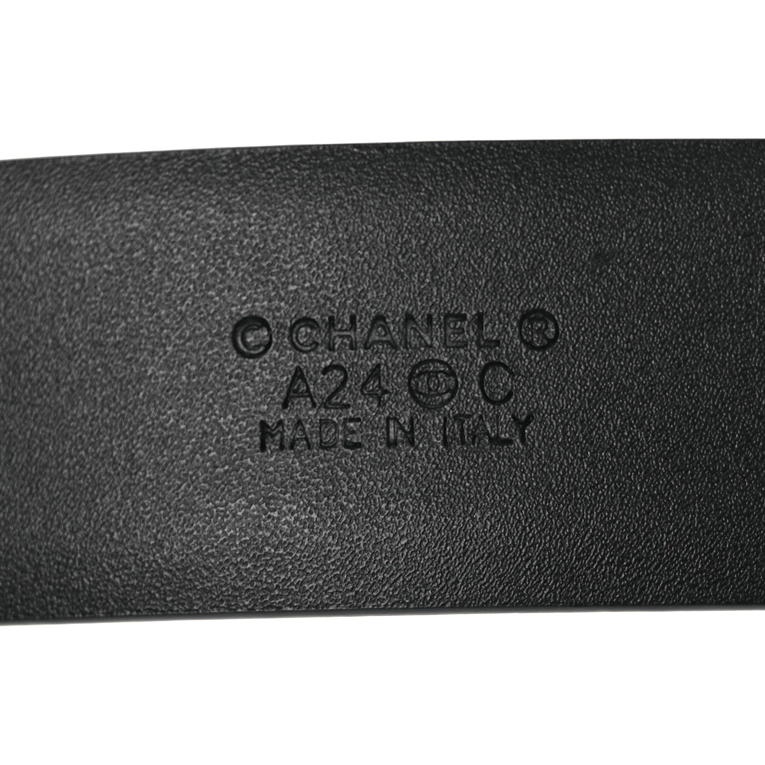 Calfskin Crystal CC Belt 85 34 Black Multicolor