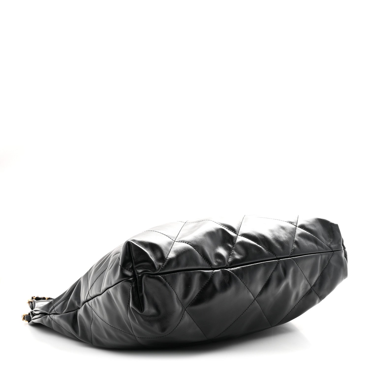 Chanel Shiny Calfskin Quilted Chanel 22 Black