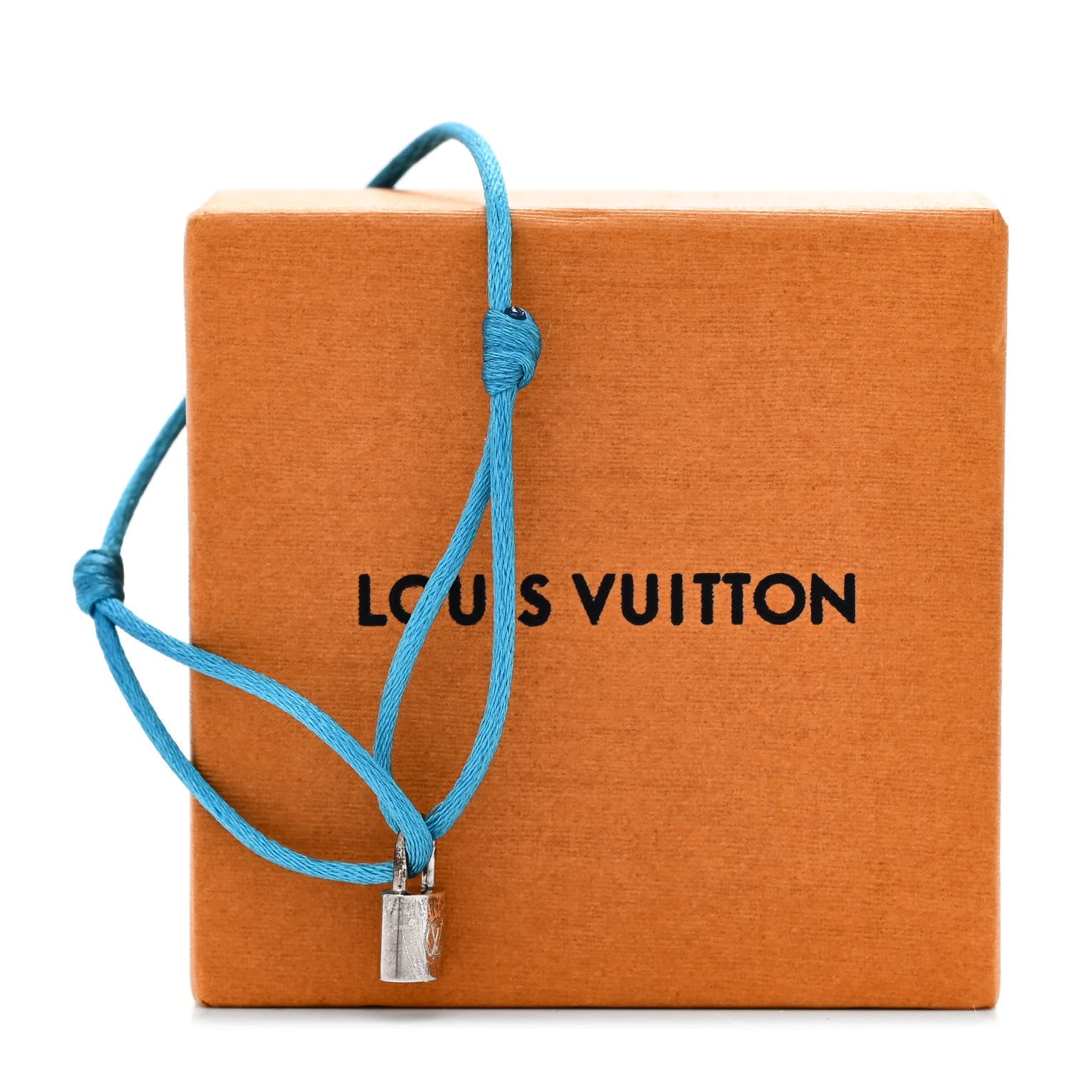Louis Vuitton X UNICEF Sterling Silver Lockit Bracelet Blue