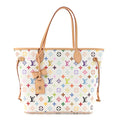 Louis Vuitton LV x TM Monogram Multicolor Neverfull MM White