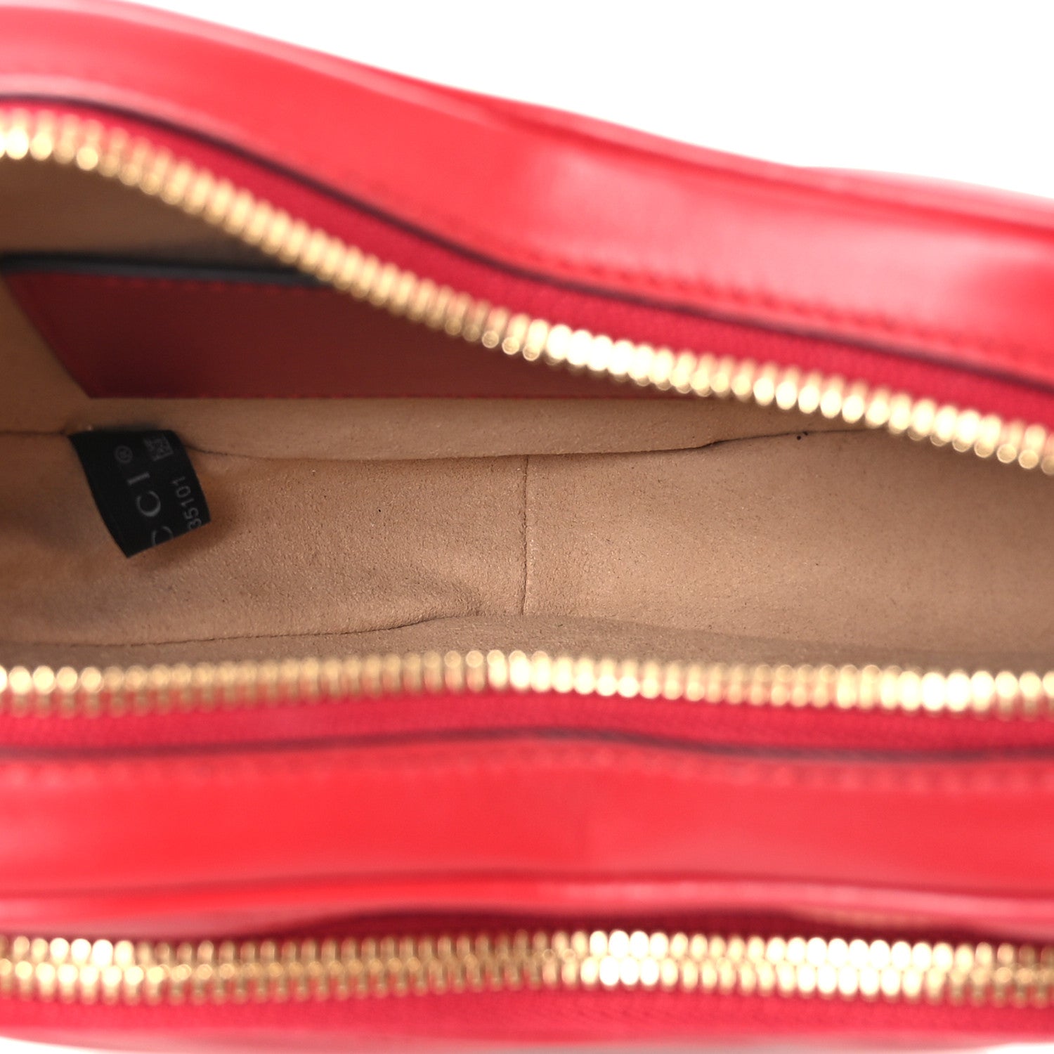 Gucci Calfskin Matelasse Diagonal Mini Interlocking G Heart Shoulder Bag Hibiscus Red