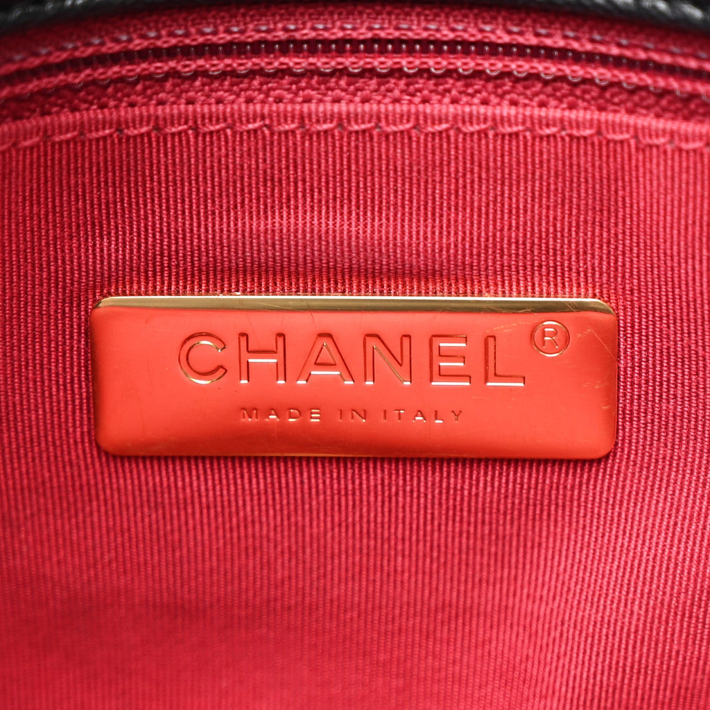Chanel Goatskin Quilted Maxi Chanel 19 Flap Black
