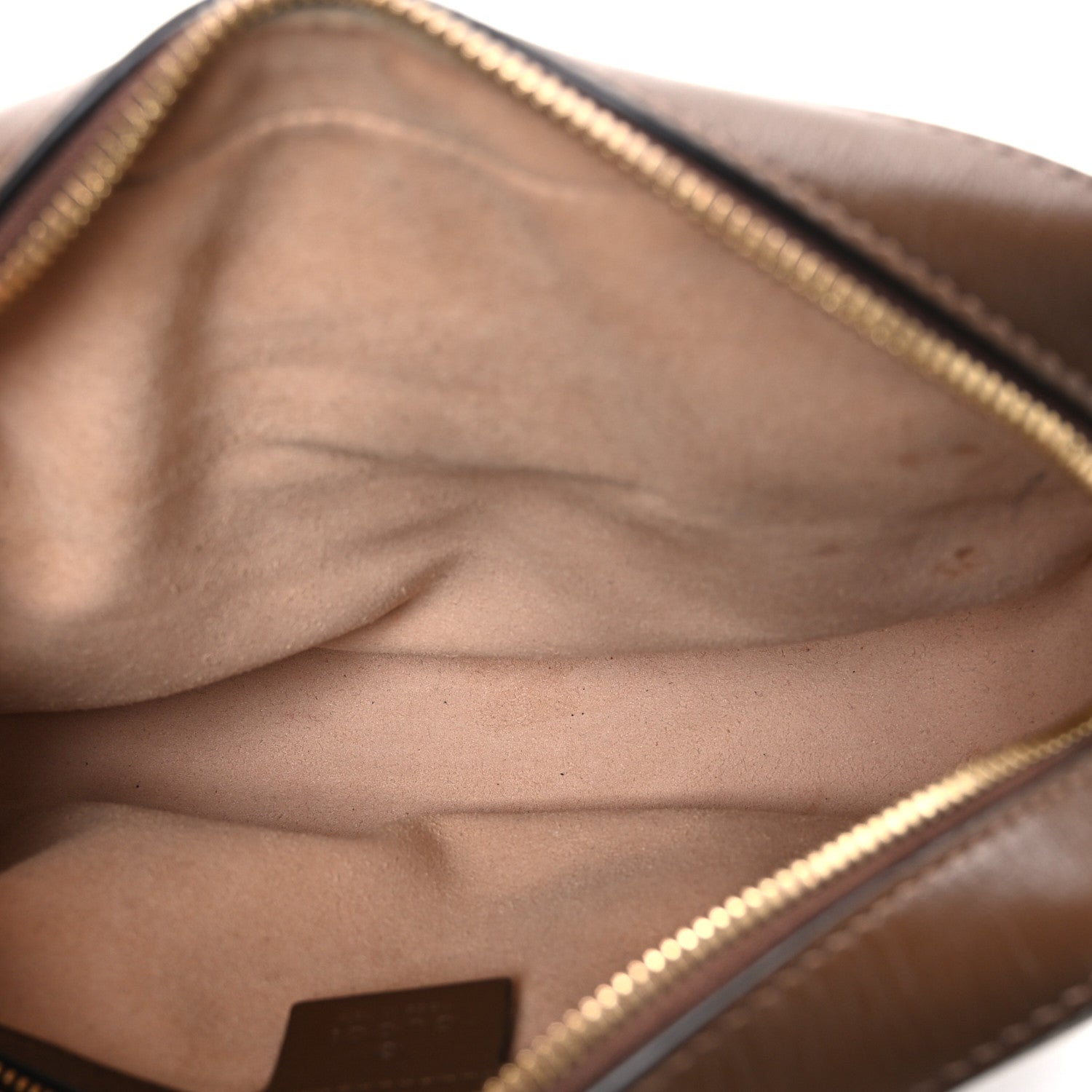 Gucci GG Supreme Monogram Small Horsebit 1955 Shoulder Bag Beige Brown Sugar