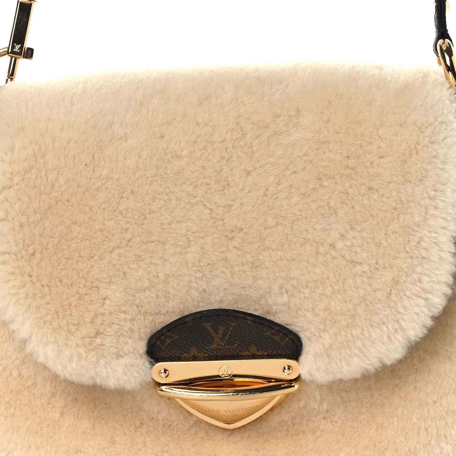 Louis Vuitton Shearling Monogram Sunset Cream