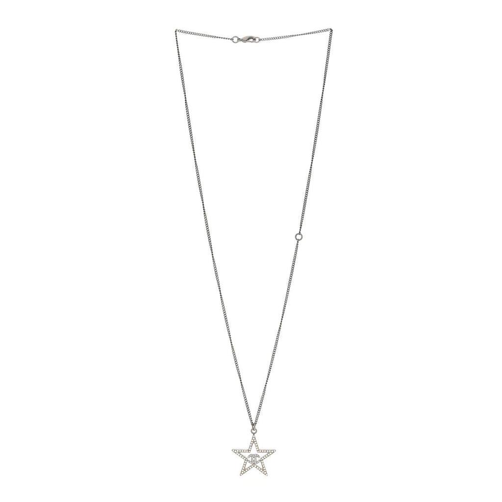 Ruthenium Crystal Star CC Necklace