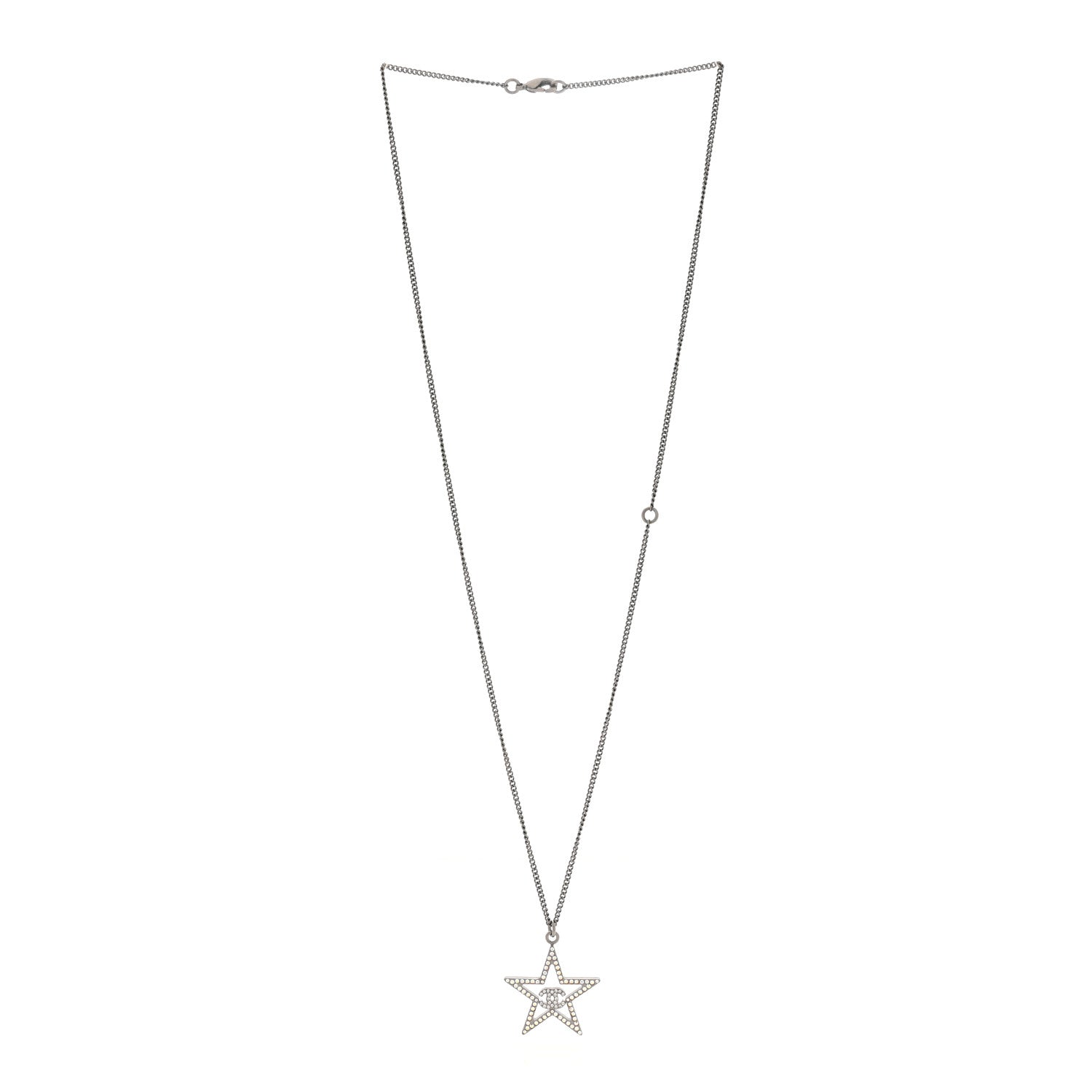 Ruthenium Crystal Star CC Necklace