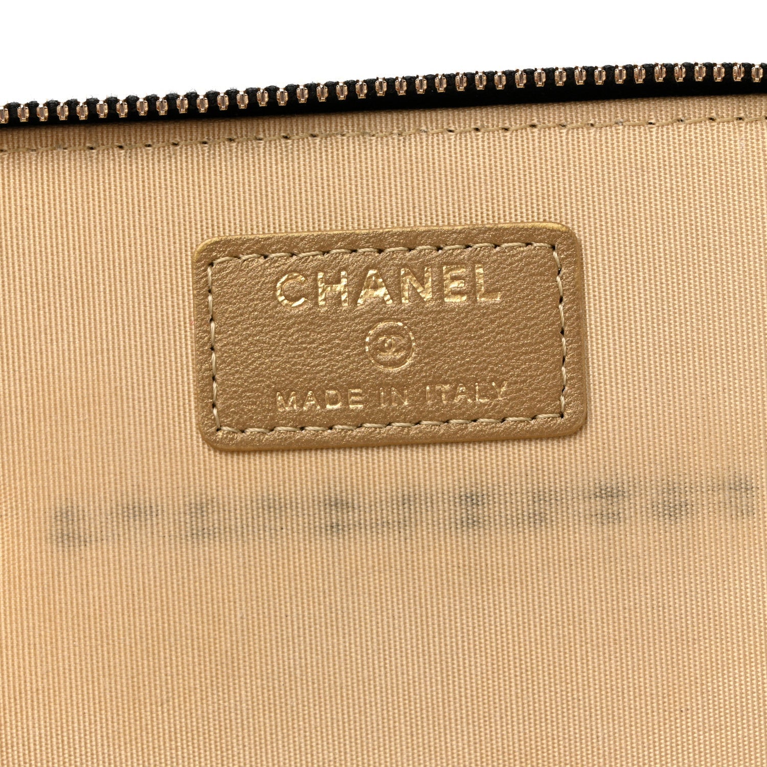 Chanel Lambskin Quilted Pearl Crush Small Vanity Case With Chain Black