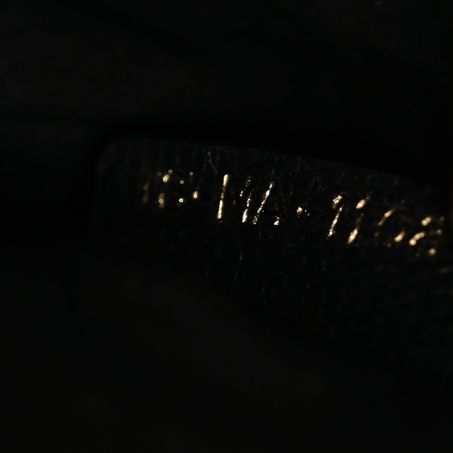 Christian Dior Grained Calfskin Mini Saddle Bag Black