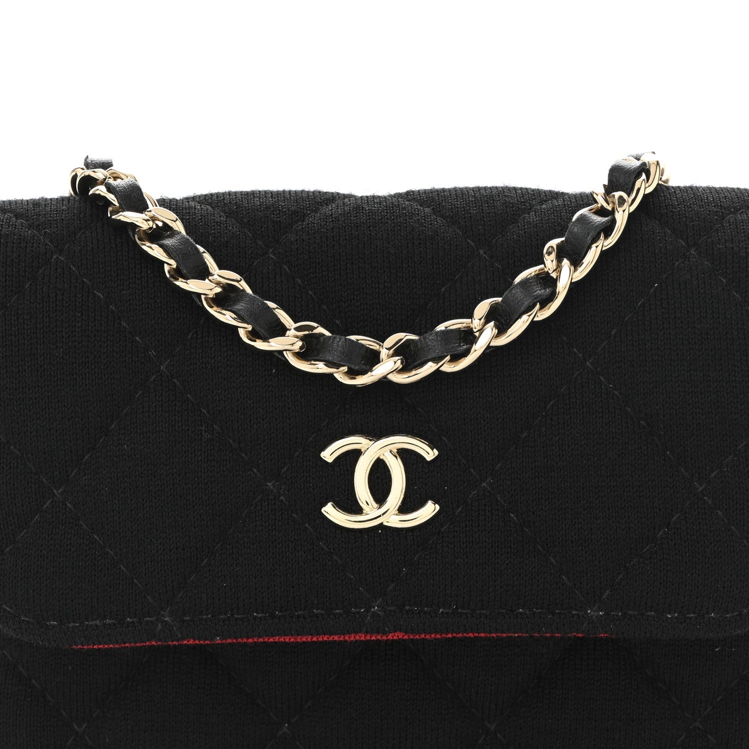 Chanel Jersey Quilted Micro Mini Flap Black