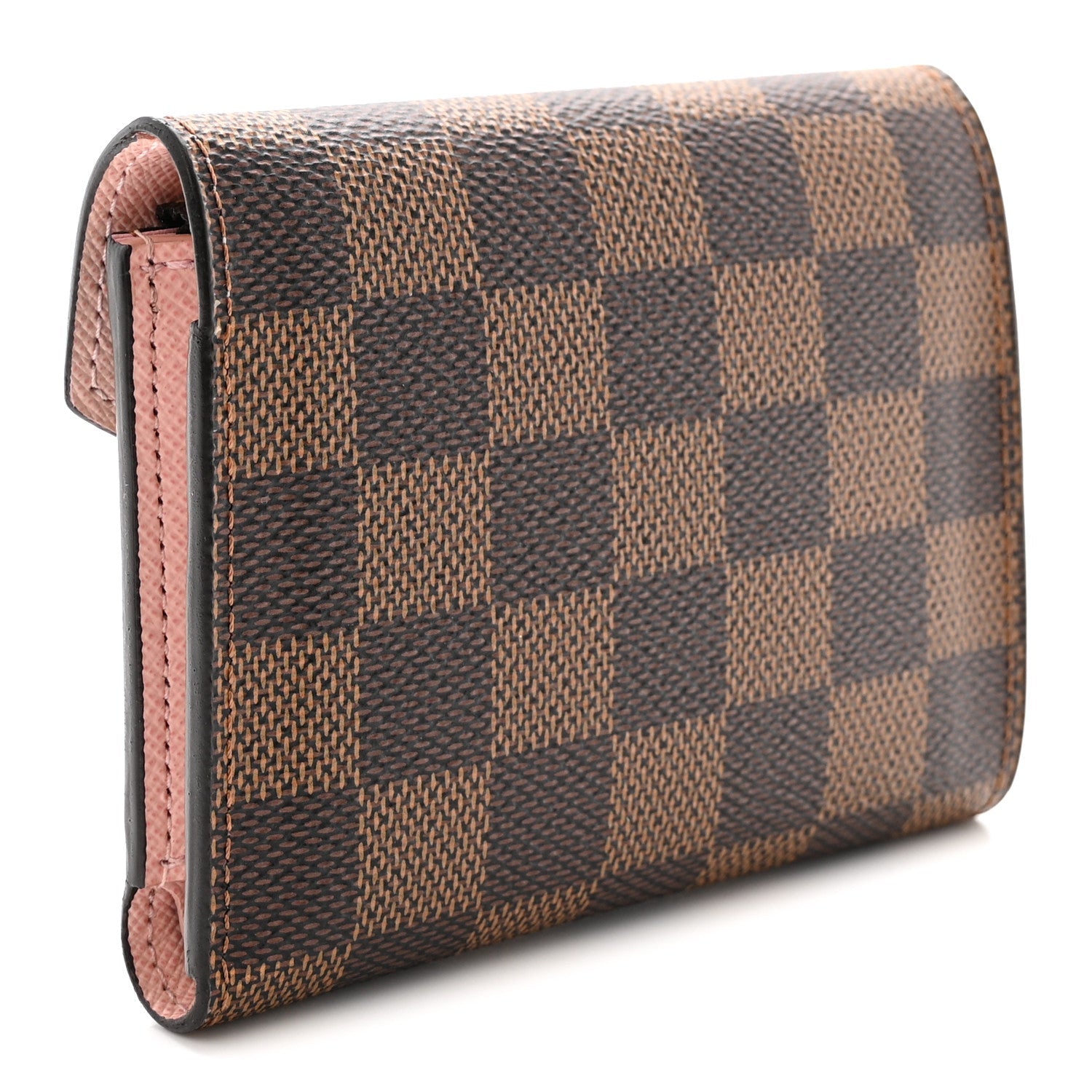 Louis Vuitton Damier Ebene Victorine Wallet Rose Ballerine