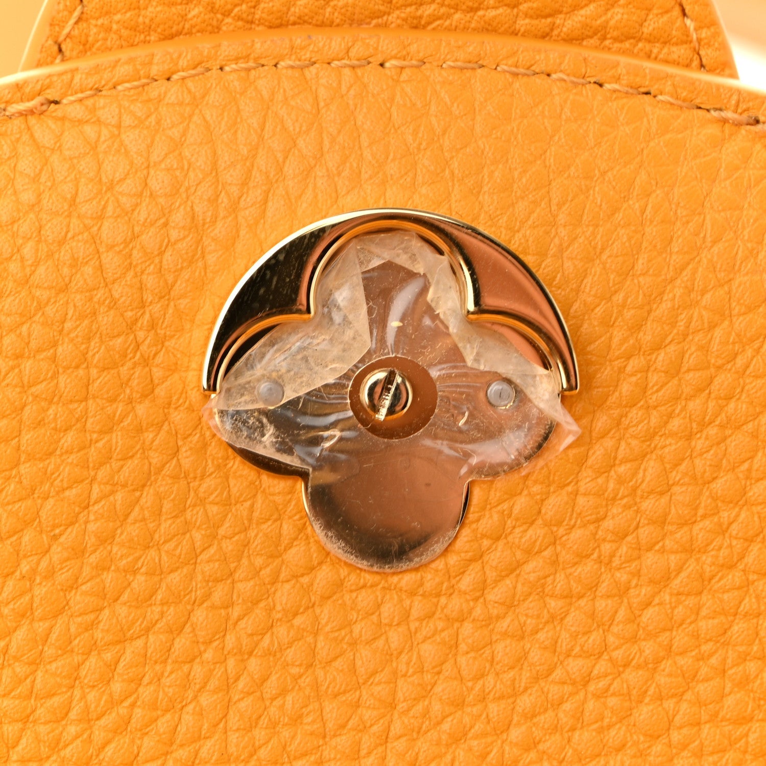 Louis Vuitton Grained Calfskin LV Pont 9 Soft PM Sunbeam