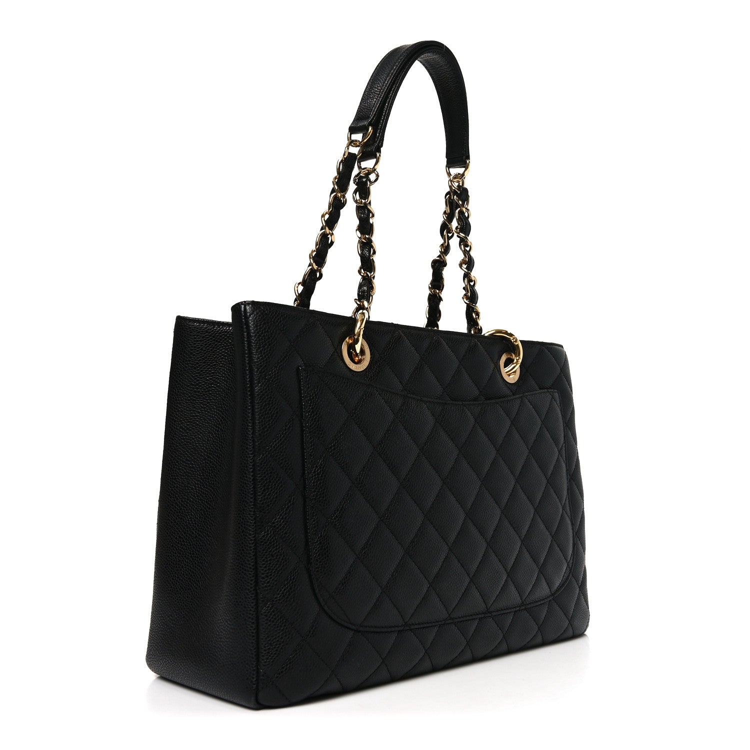 Chanel Caviar Quilted Grand Shopping Tote GST Black