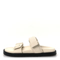 Louis Vuitton Grained Calfskin Sunset Comfort Flat Sandals 39 Light Beige