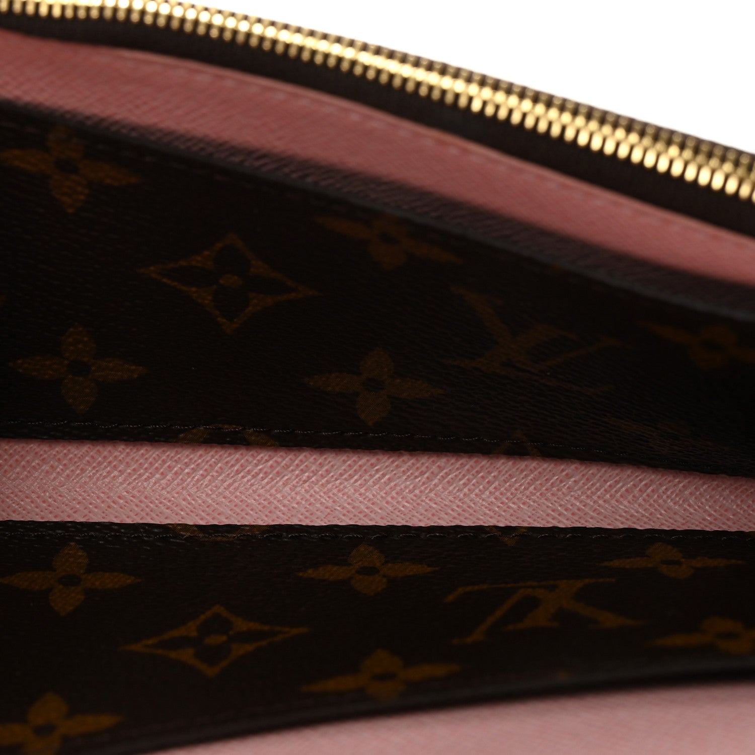 Louis Vuitton Monogram Emilie Wallet Rose Ballerine