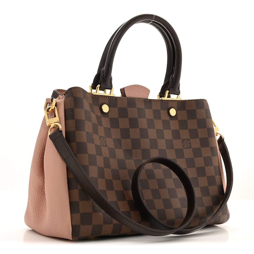 Louis Vuitton Damier Ebene Cuir Taurillon Brittany Magnolia