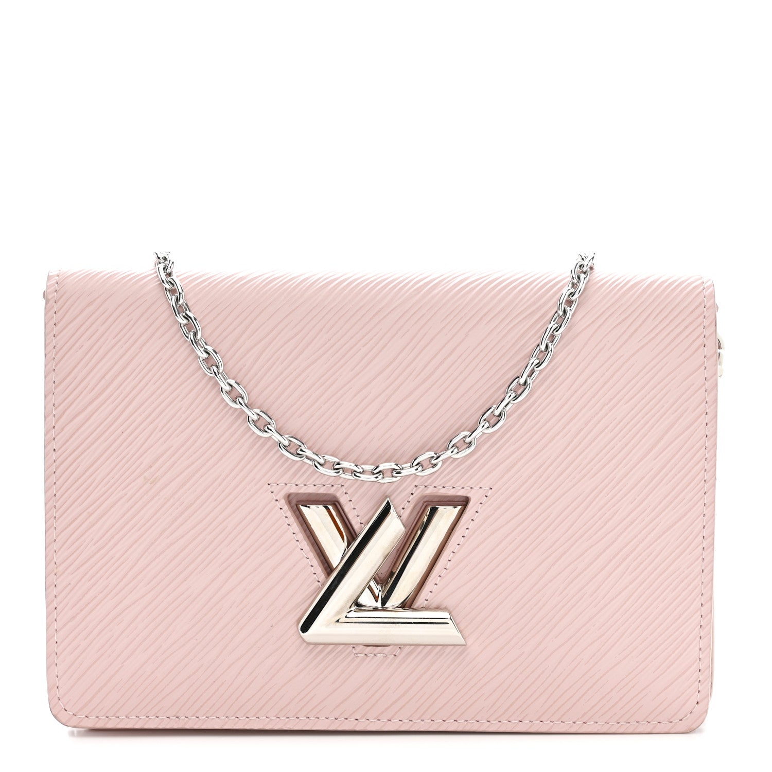 Louis Vuitton Epi Twist Belt Chain Wallet Rose Ballerine