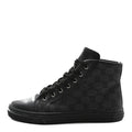 Gucci Monogram High Top Sneakers 38 Black