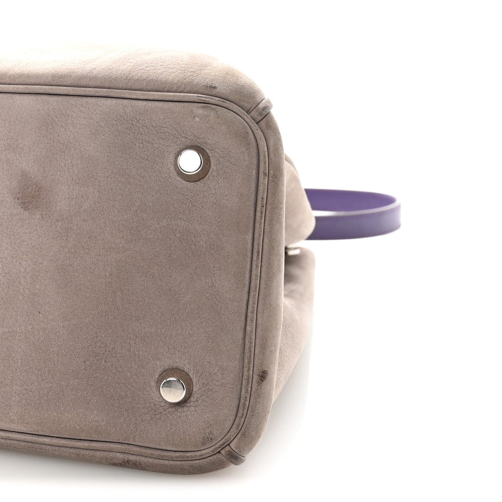 Christian Dior Suede Large Diorissimo Tote Purple