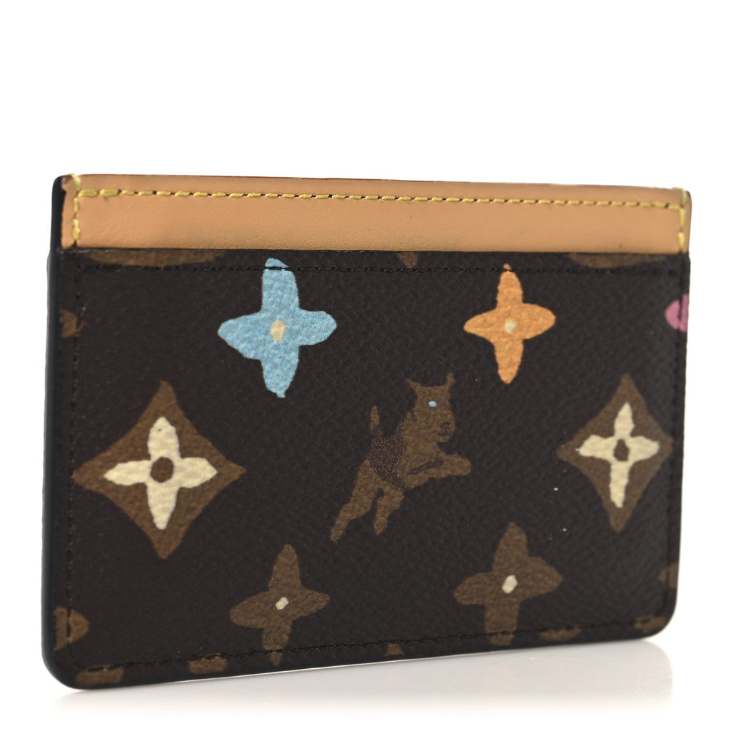 Louis Vuitton Monogram Craggy Card Holder Chocolate
