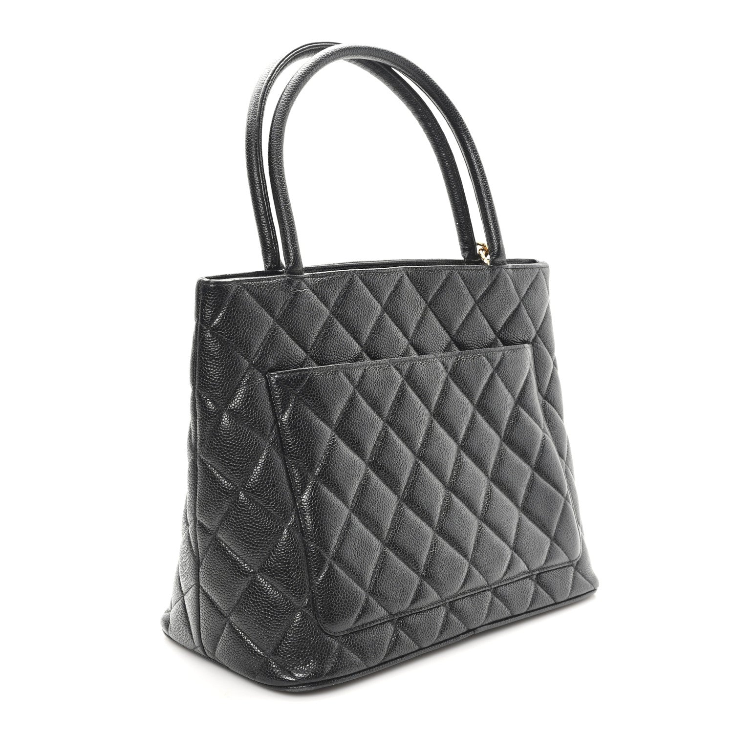 Chanel Caviar Quilted Medallion Tote Black