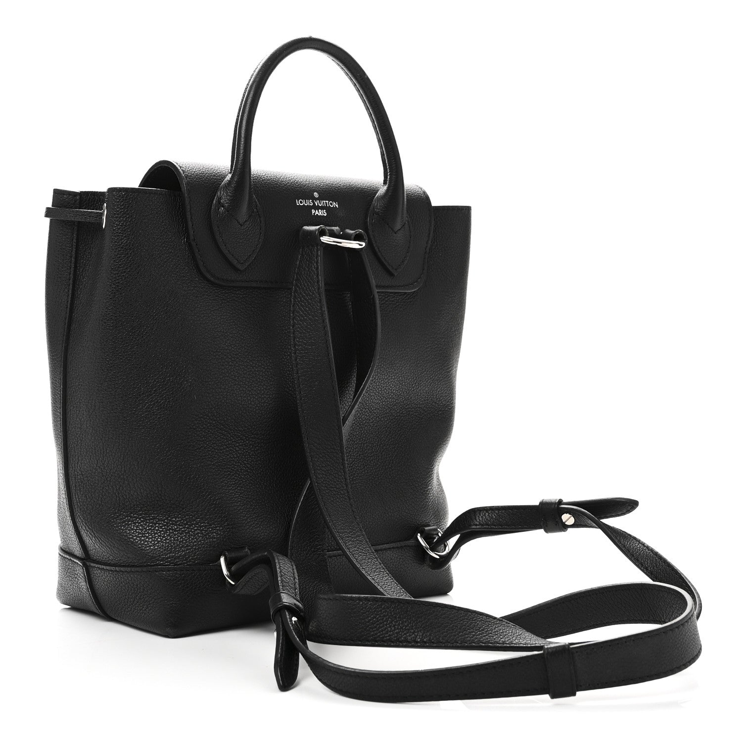 Louis Vuitton Calfskin Lockme Backpack Black