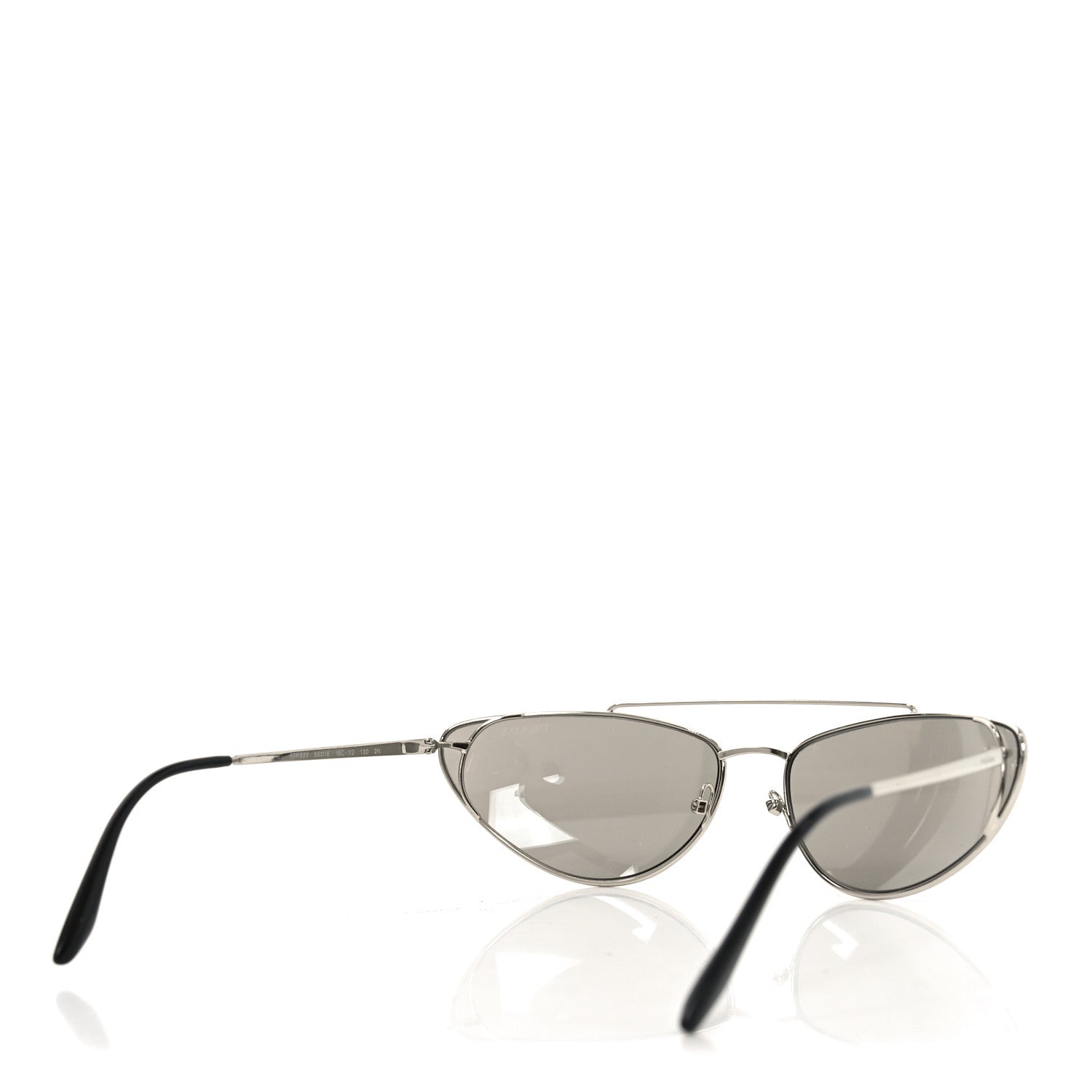 Prada Cat Eye Sunglasses SPR 62V Silver