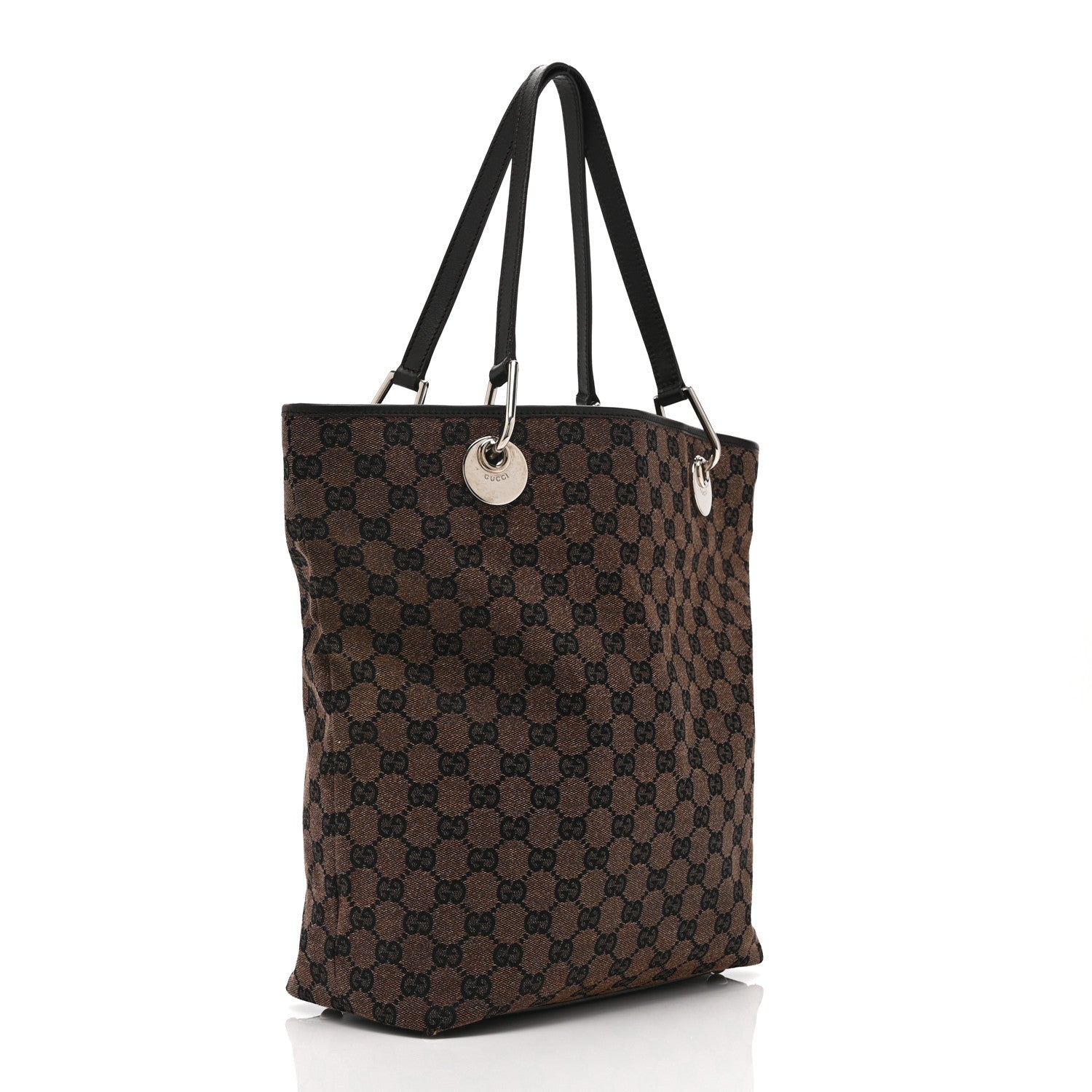 Gucci Monogram Large Eclipse Tote Dark Brown