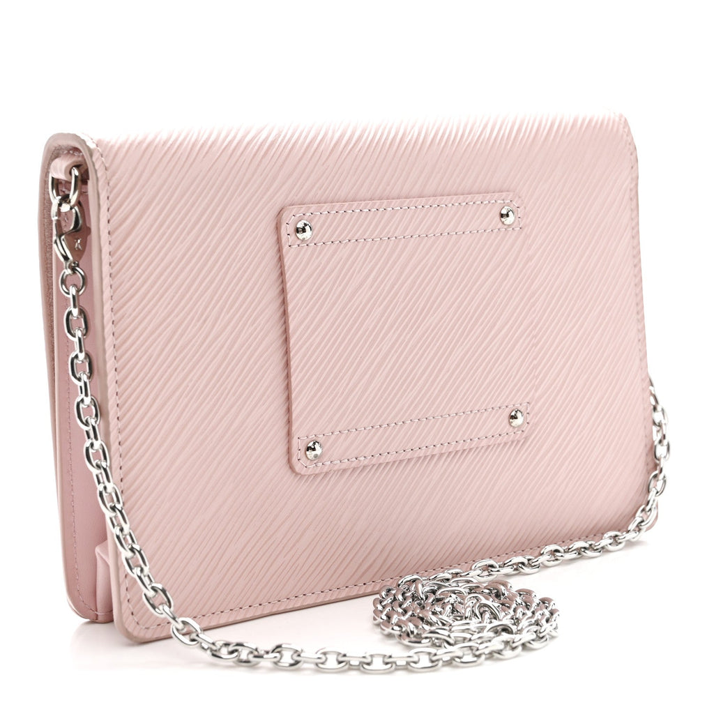 Louis Vuitton Epi Twist Belt Chain Wallet Rose Ballerine