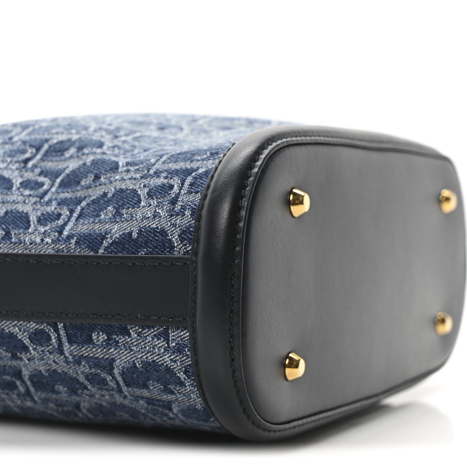 Christian Dior Denim Jacquard Oblique C'est Dior Bucket Bag Blue
